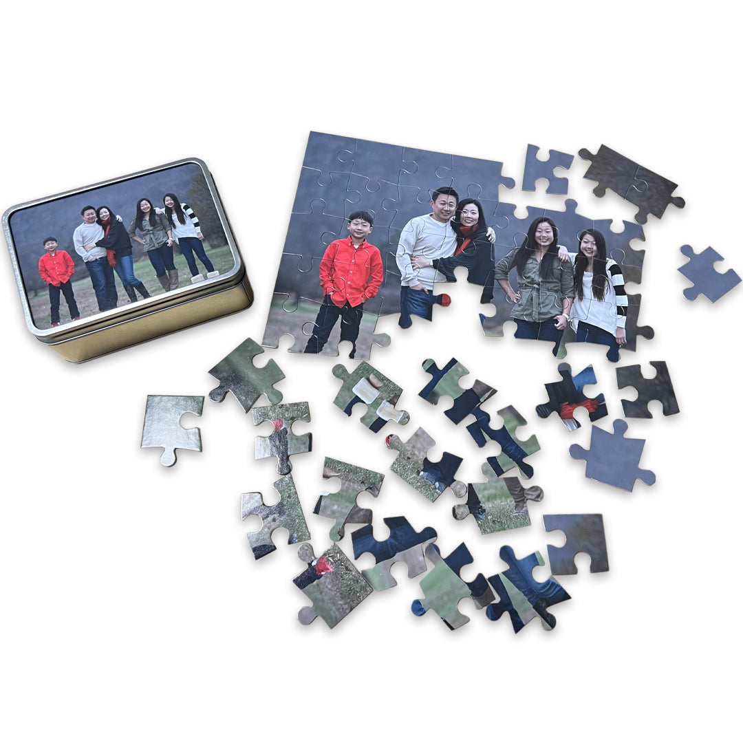 Custom 10x14 Puzzle Print - 48 Piece w/Metal Tin