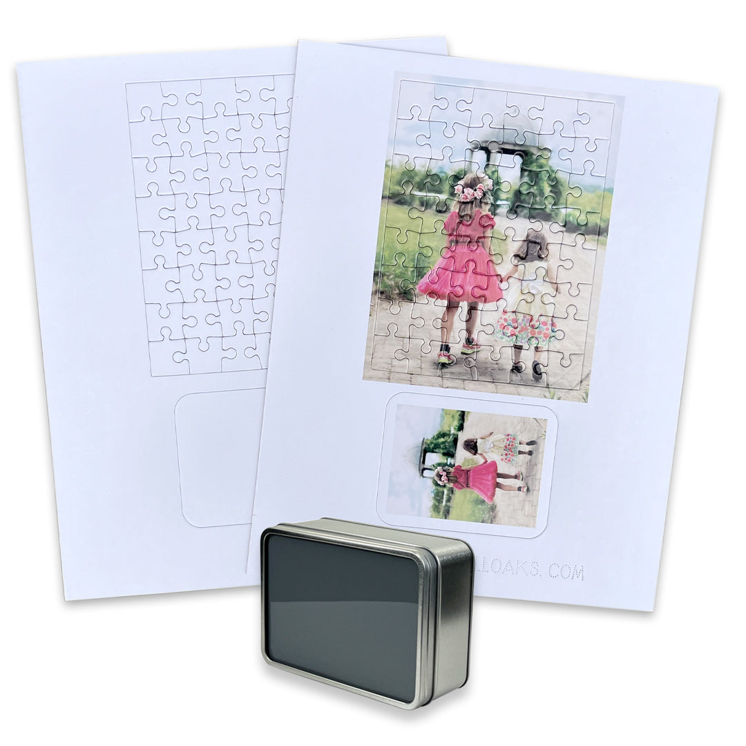 Custom 5x7 Puzzle Print - 48 Piece w/Metal Tin