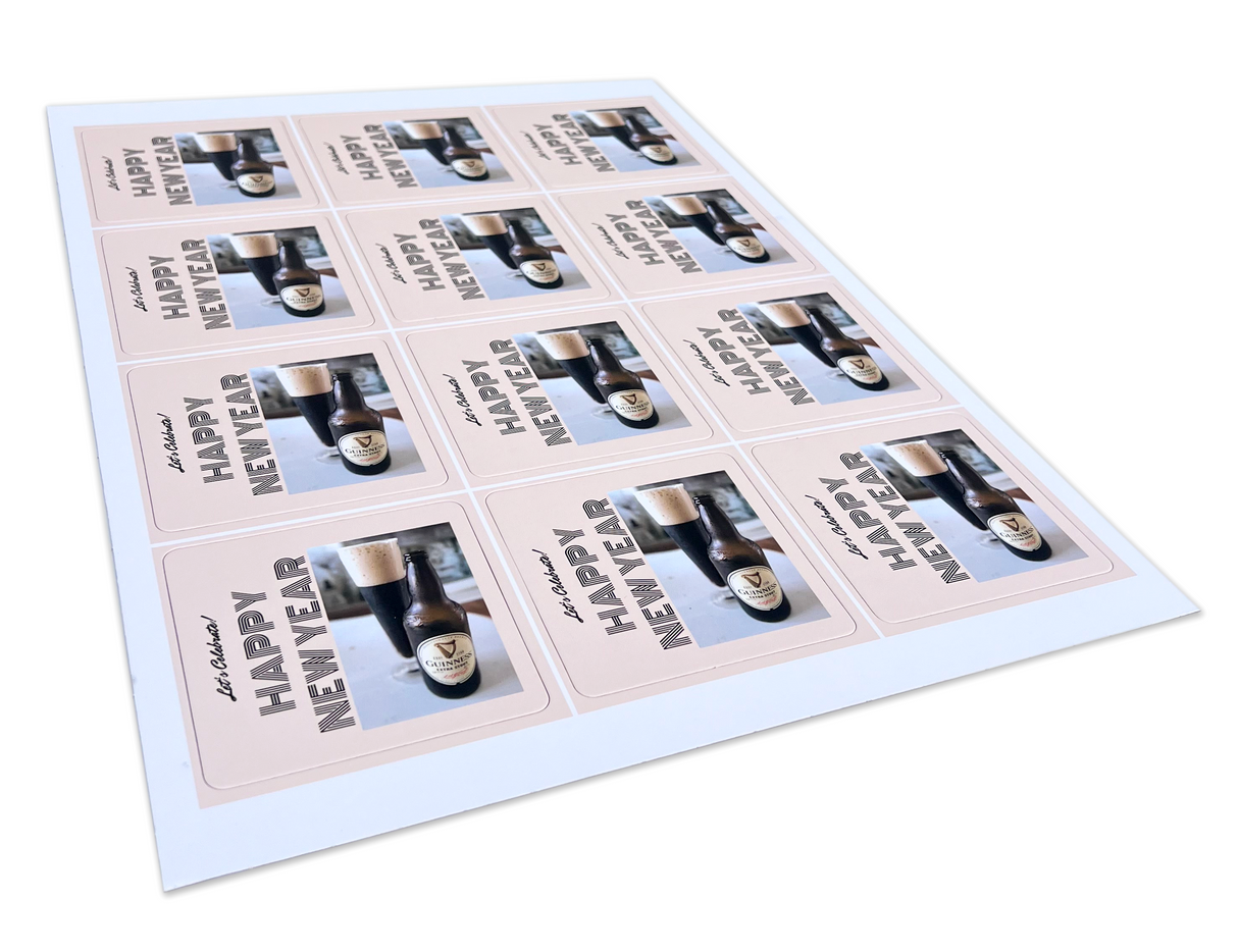Custom Square Coasters - 12-UP